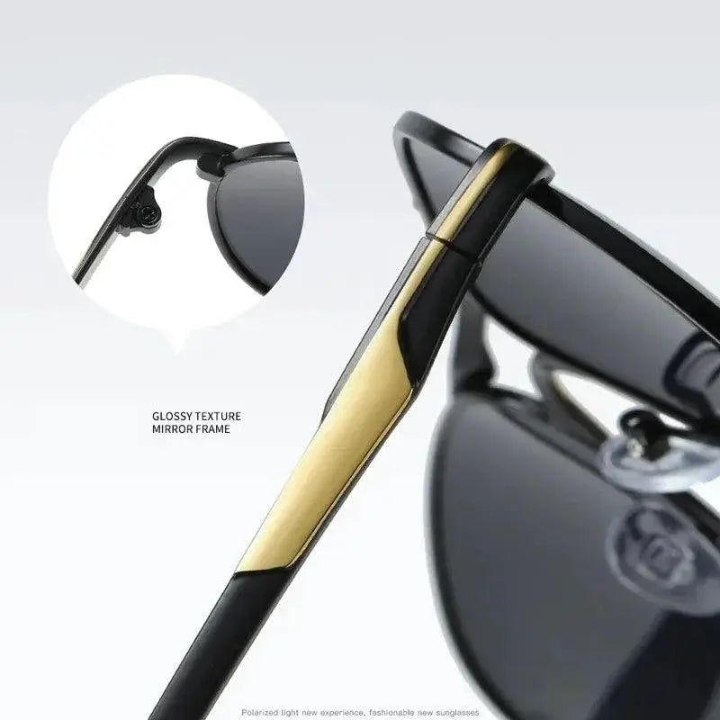 Unisex Luxury Polarized Pilot Sunglasses for Driving Fishing