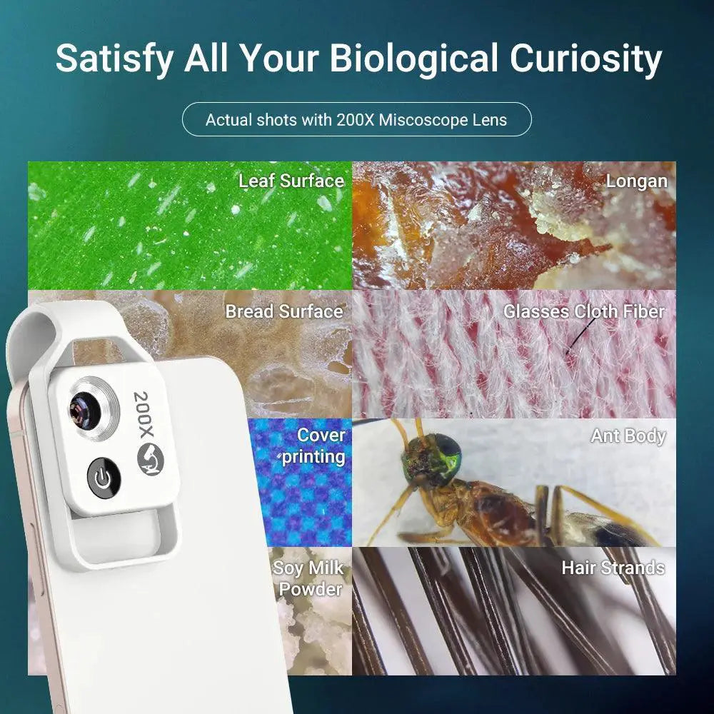 Smartphone Microscope Lens With LED Light High Resolution