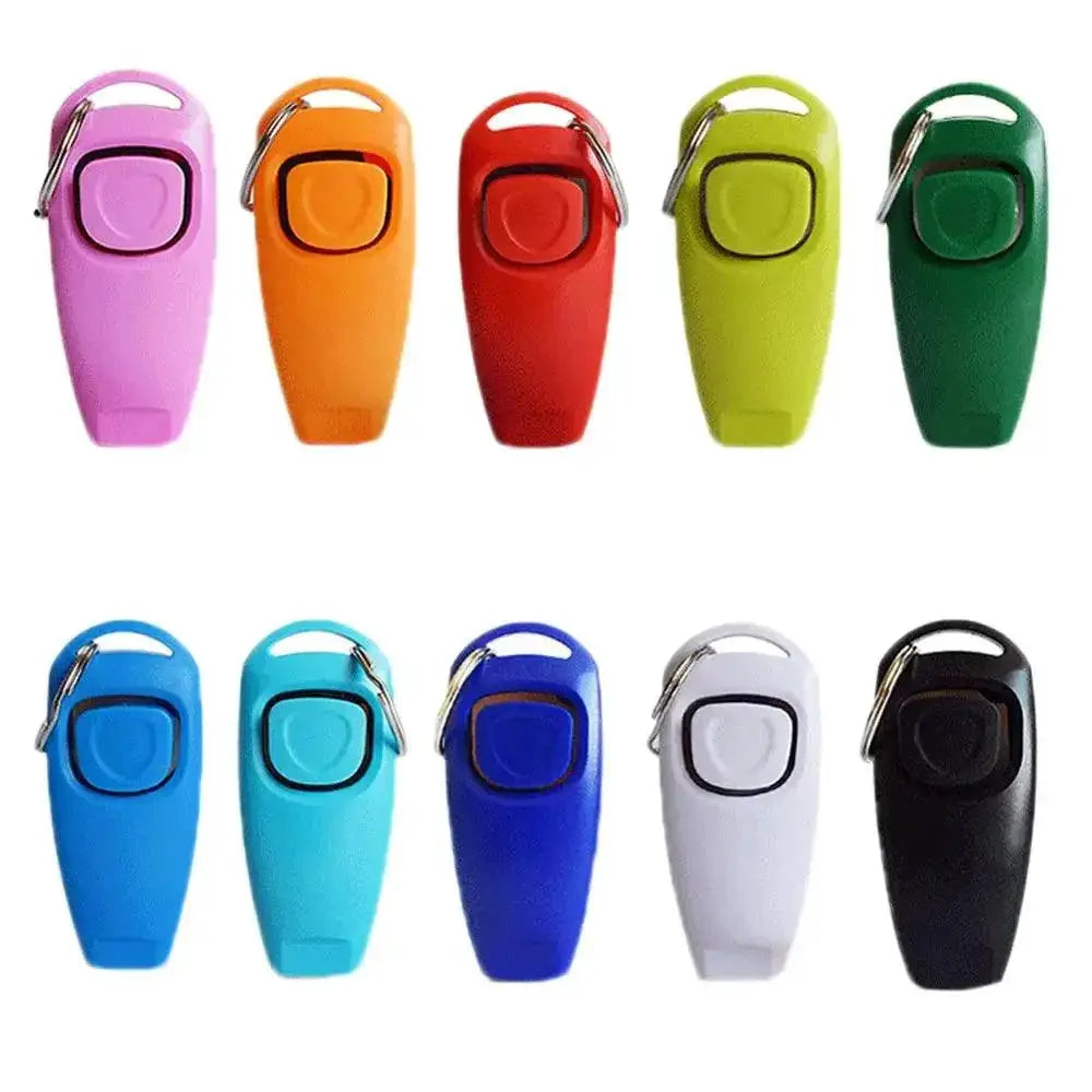 Dog Whistle Clicker Puppy Training Tool Colorful Pet Trainer