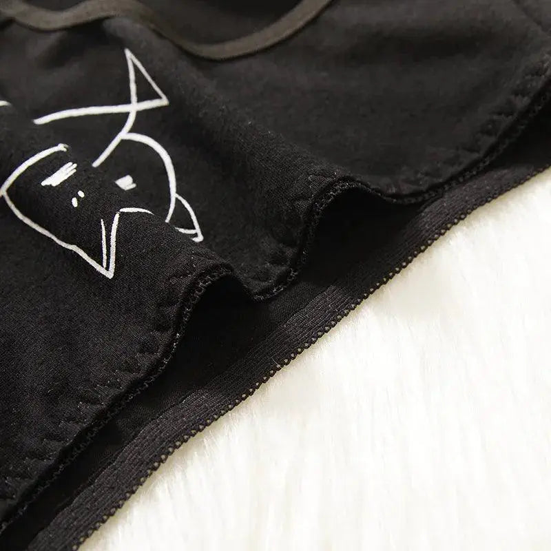 Cotton Cat Print Panties Set For Daily Comfort And Style