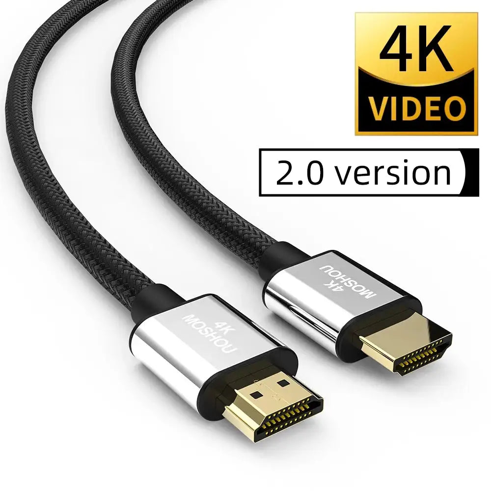 4K HDMI 2.0b 2.0 Cable 4K@60Hz HDR ARC Video male to male for Apple TV PS4 NS Projector Amplifier