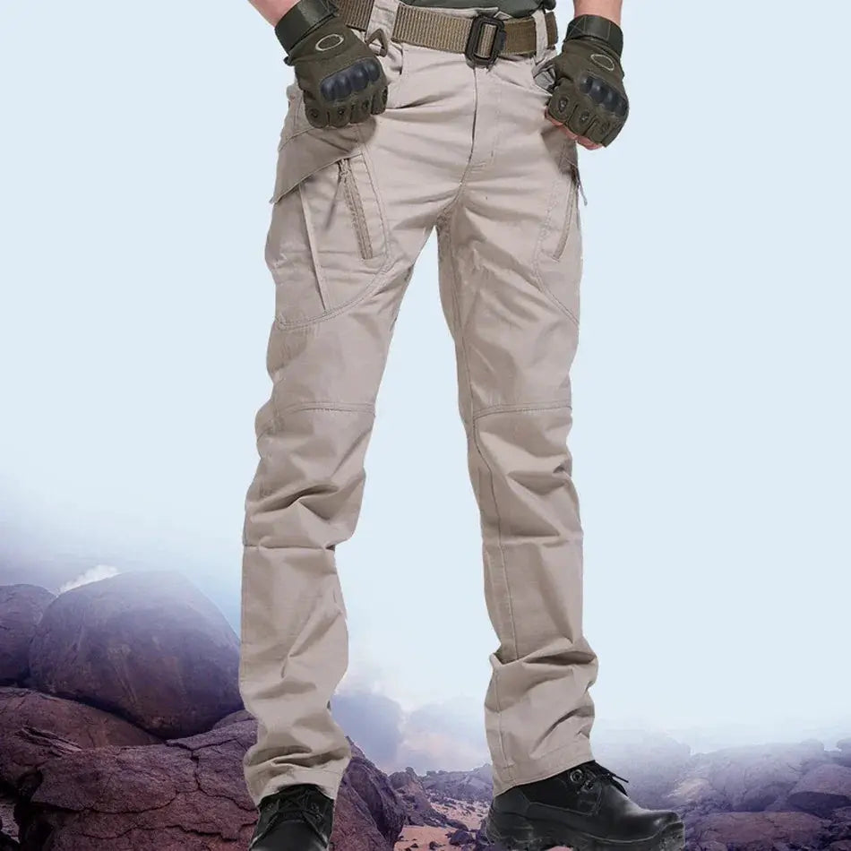 Mens Tactical Pants With Multiple Pockets Elasticity 5XL - OurLum.com