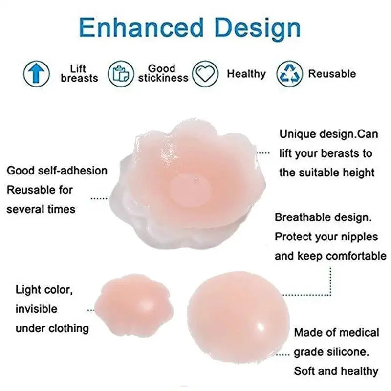 Invisible Lift Silicone Nipple Covers For Backless Comfort
