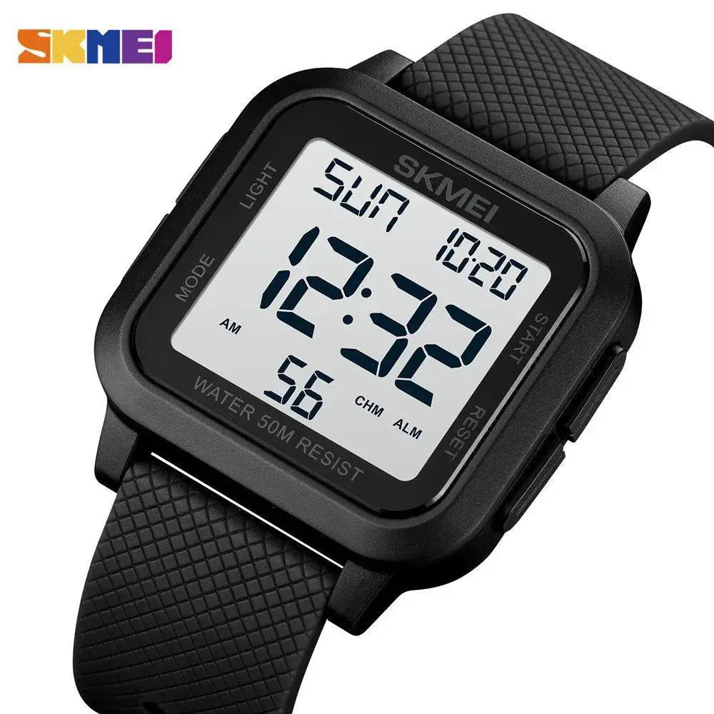 Digital Chrono Watch For Men Adventure LED Display Outdoor
