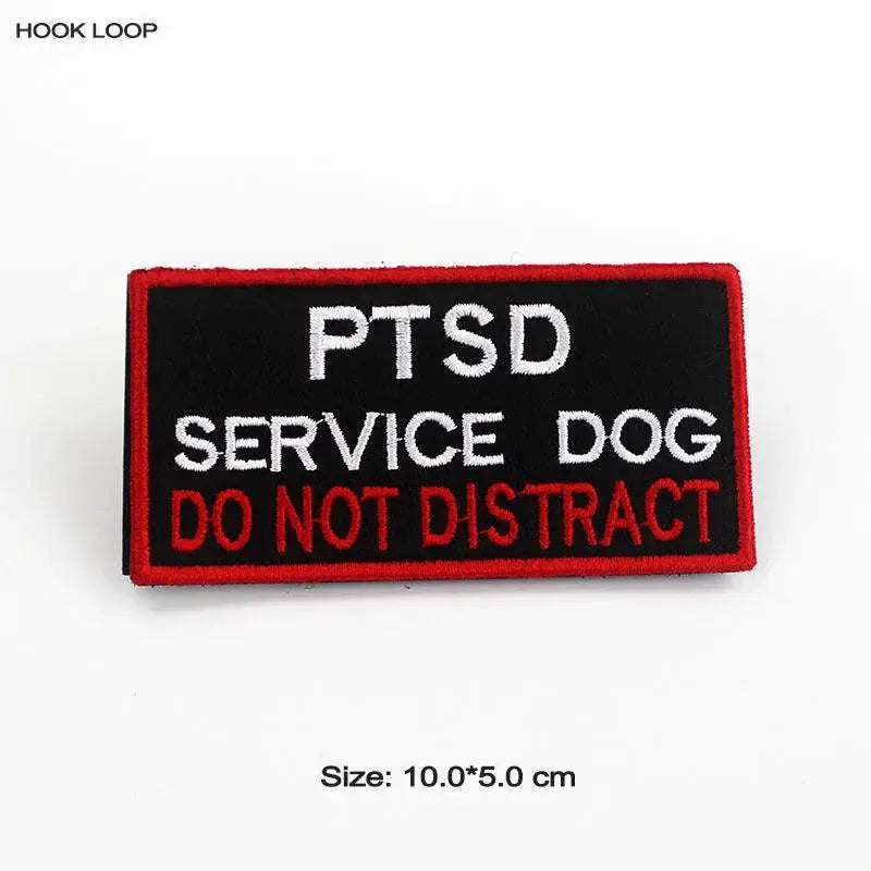 Therapy Dog Badges Hook Loop Patches For Vests Harnesses
