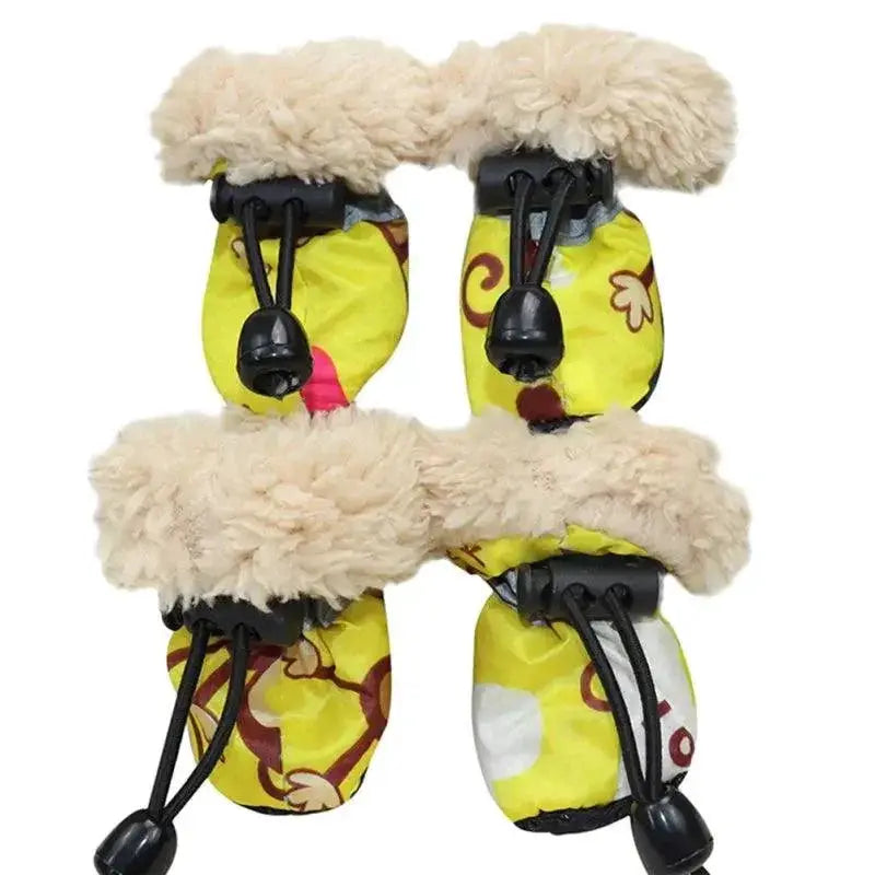 Waterproof Pet Boots for Outdoor Use — black