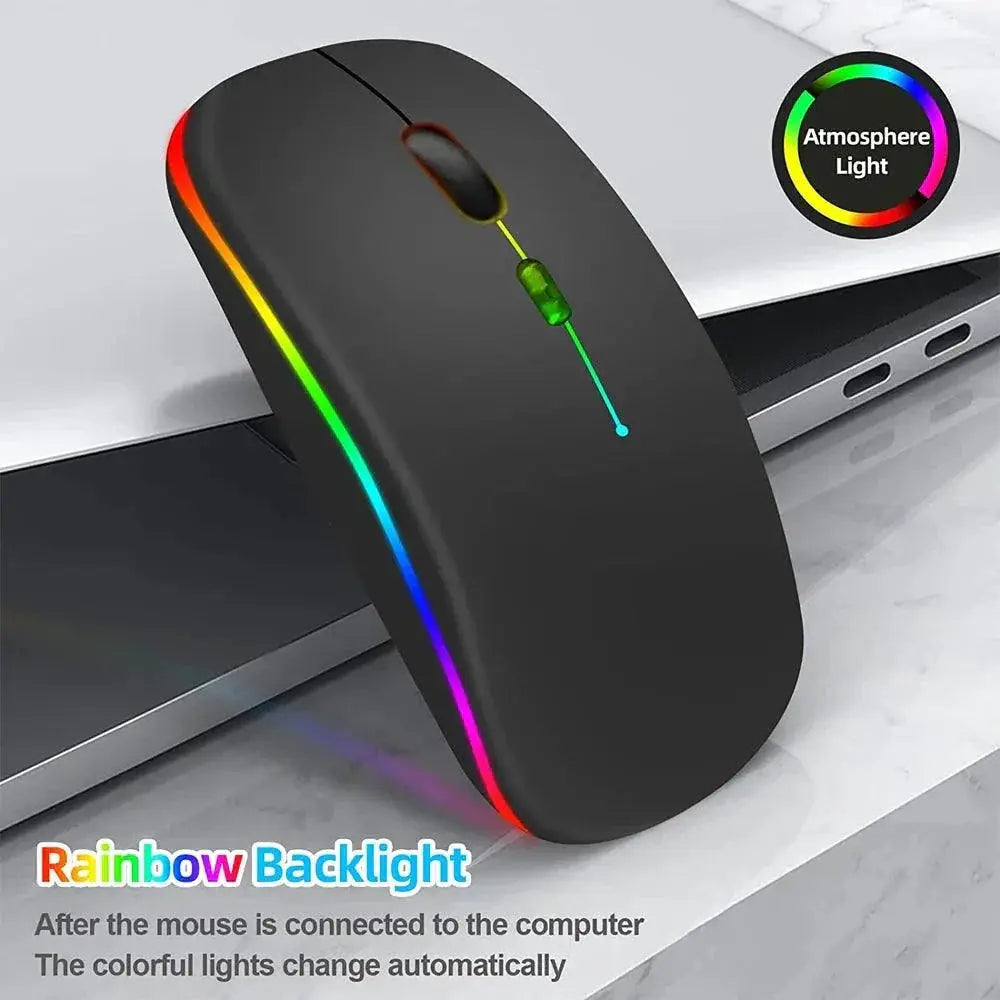 RGB Wireless Mouse Silent Stylish Design For PC Laptop