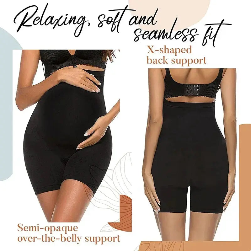 Seamless Maternity Shapewear Shorts For Belly Support