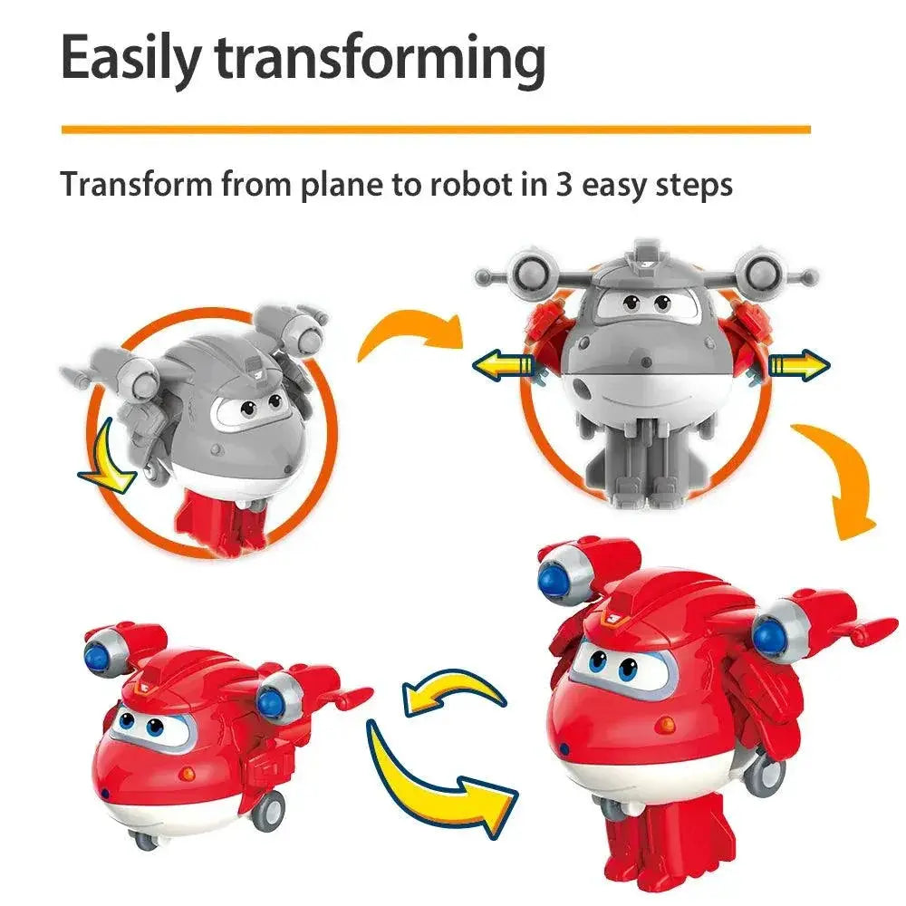 Super Wings Mini Transforming Robot Action Figures Toys