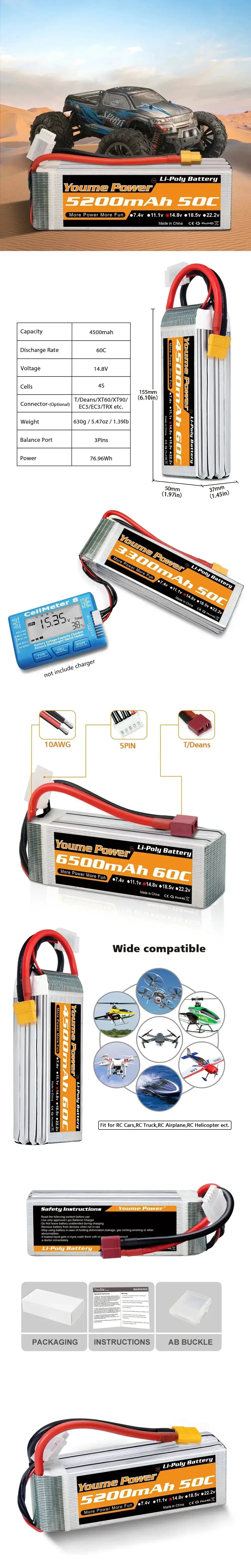 Dependable RC Battery Pack for Drones — product view 8