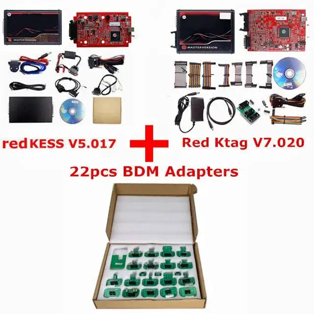 Unlimited 2.80 EU Red KTAG V7.020 4 LED 2.25 SW Online KESS V5.017 K-TAG 7.020 Master KESS 5.017 OBD2 Tricore ECU Repair Tool