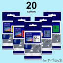 Brother Label Sticker Tape: Colorful Waterproof Adhesive