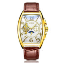 Gold Tourbillon Moon Phase Watch Elegant Luxury Timepiece