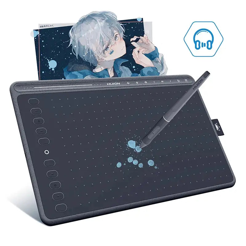 HUION HS611 Drawing Graphic Tablet Digital Painting Tablets With 8192 Levels Pen Stylus USB Type-C Port For PC Android Phone Mac