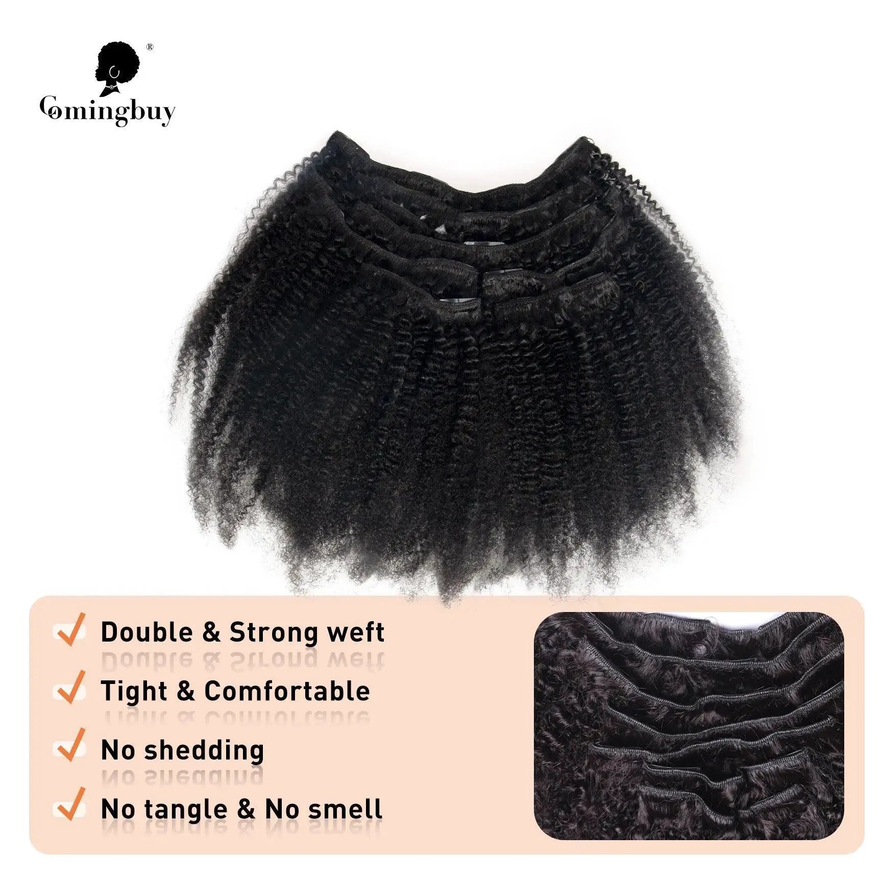 Afro Kinky Curly Clip In Hair Extensions Voluminous Upgrade