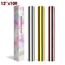 12X10ft HTVRONT Mirror Metallic Vinyl Roll for Cricut Decor