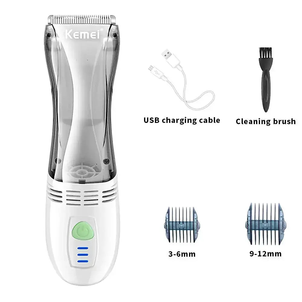 KM 79 Vacuum Haircut Kit Low Noise Baby Trimmer Cordless