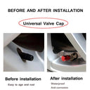 AUTCOAT Aluminum Alloy Tire Valve Caps for Cars and Motorcycles