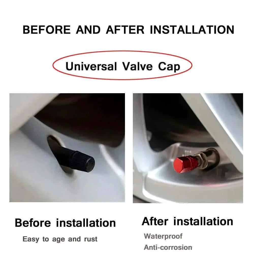 Autcoat Aluminum Alloy Tire Valve Caps Cars And Motorcycles
