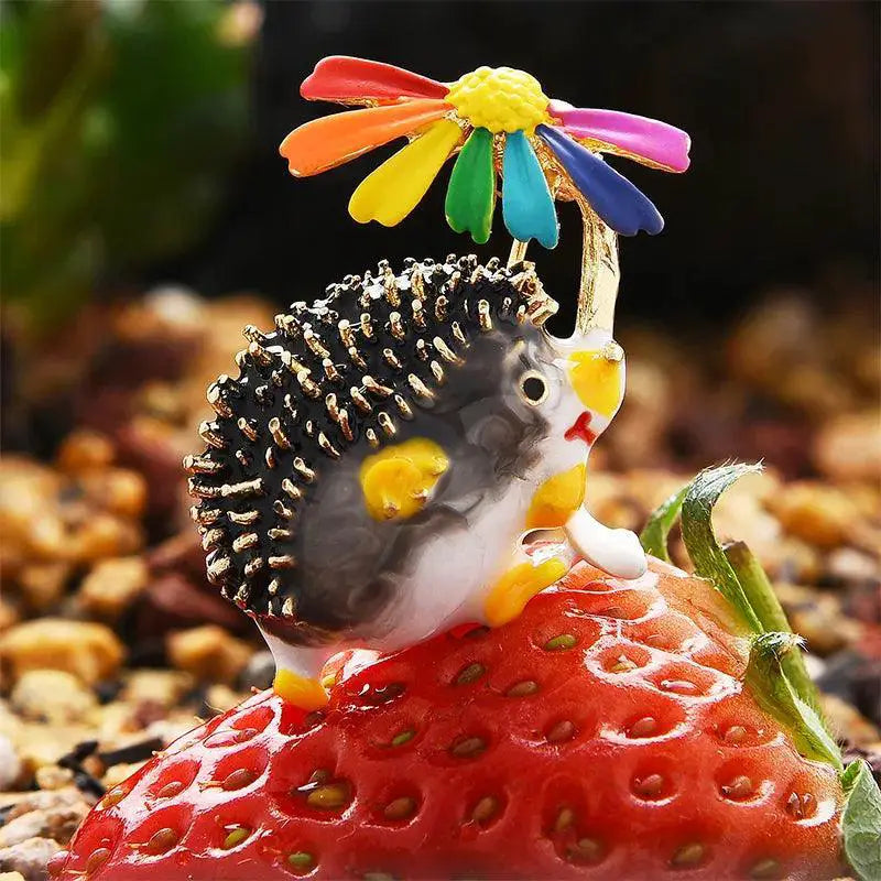 Lovely Hedgehog Brooches For Casual And Party Wear