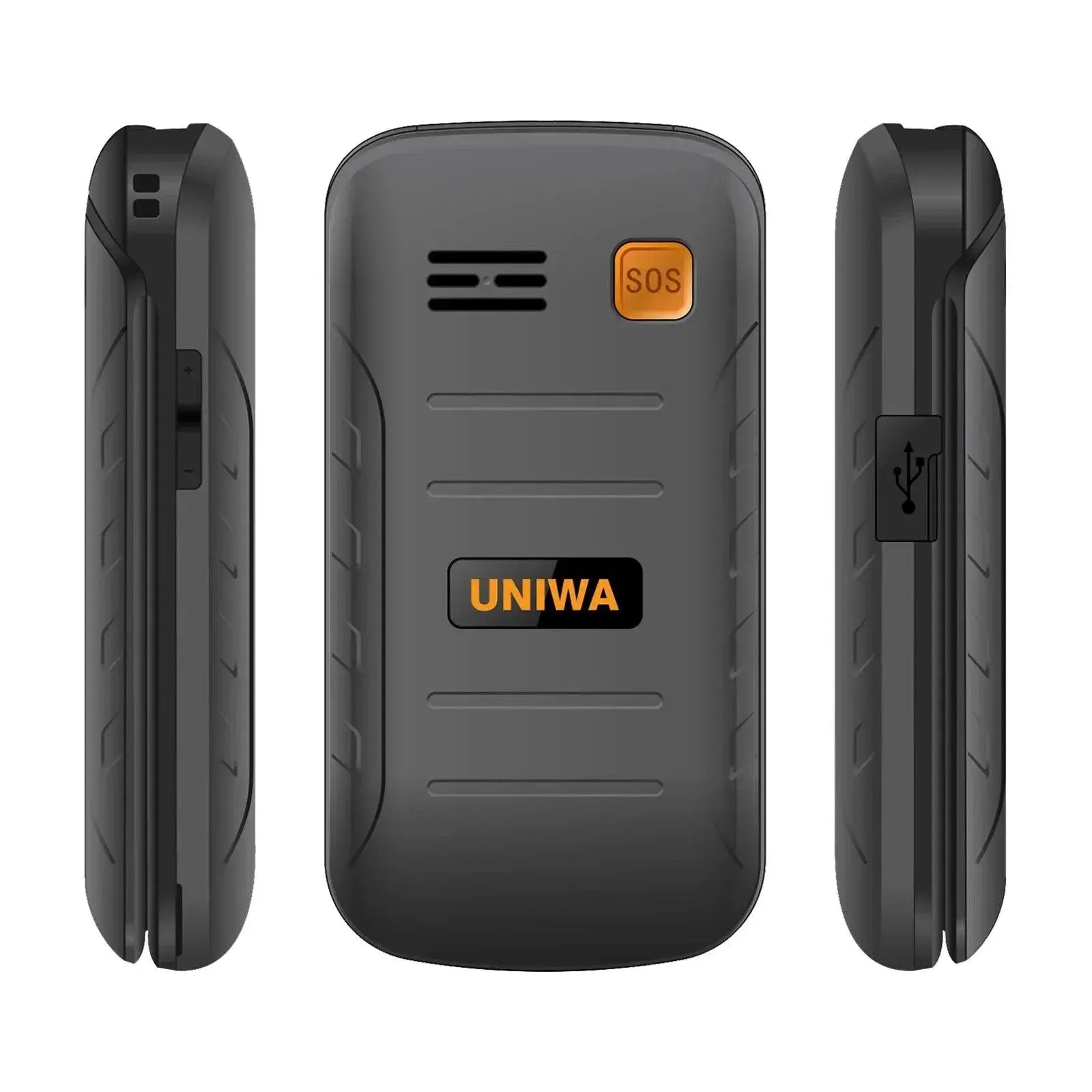 UNIWA V909T 4G Flip Phone For Elderly Dual Screen Model