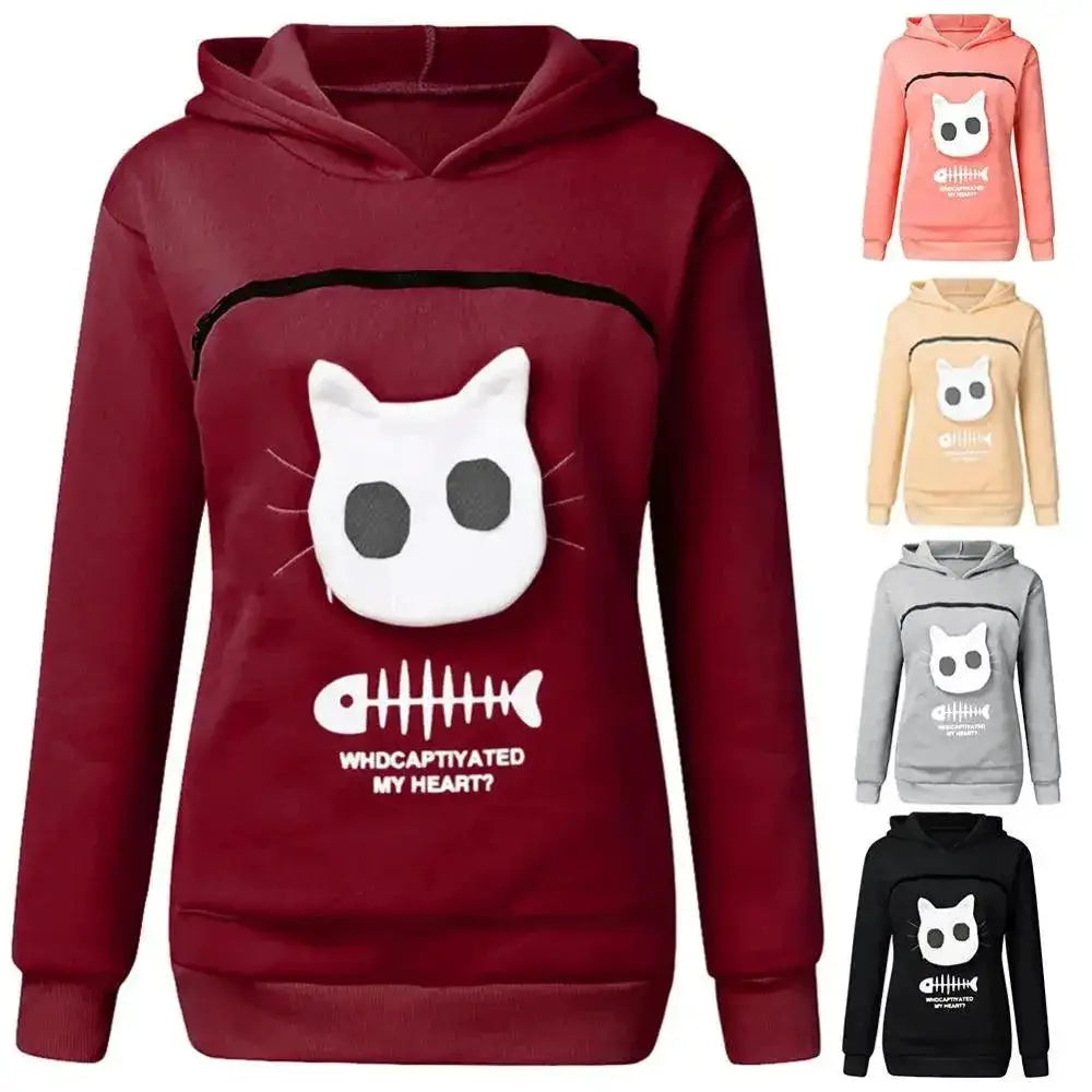 Furry Friends Kangaroo Pouch Hoodie Keeps Your Pet Close