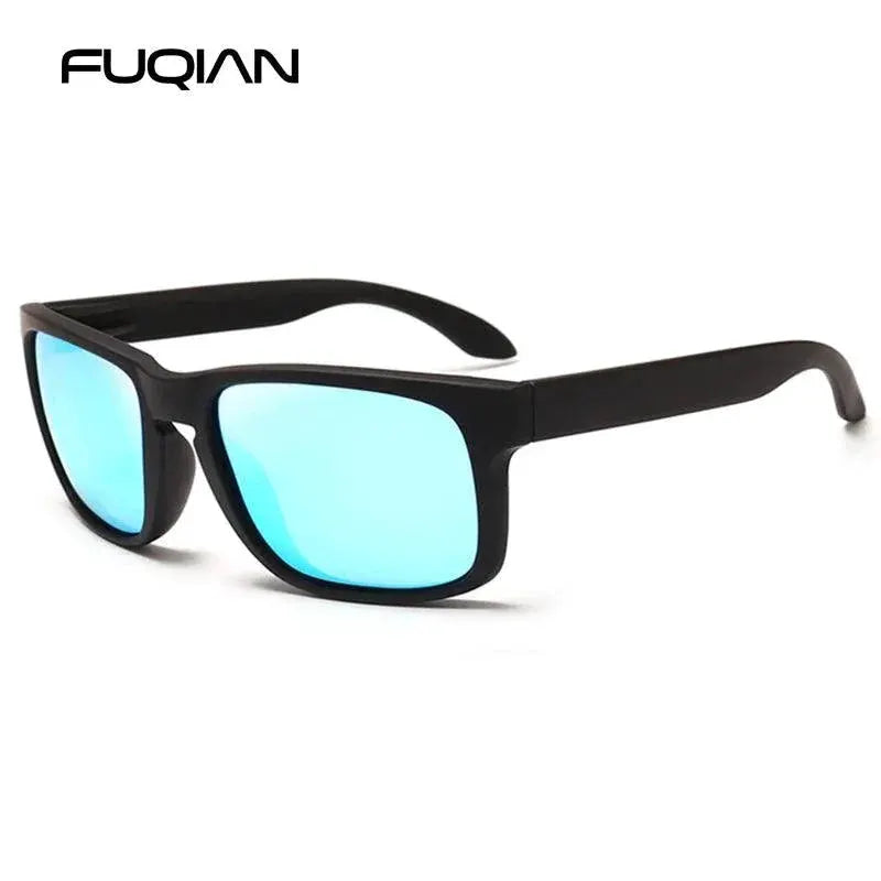 Mens Vintage Square Polarized Sunglasses UV400 Protection