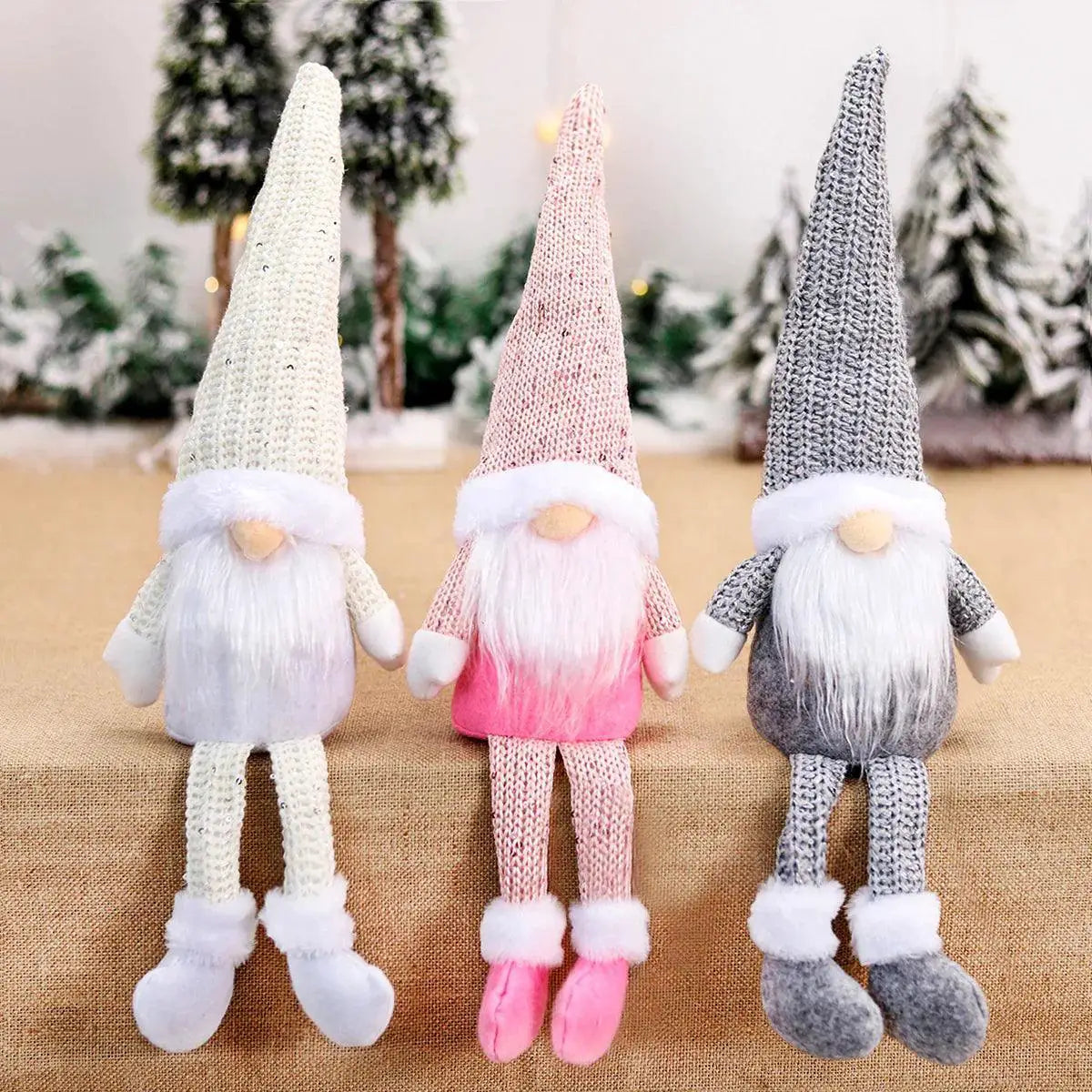 Charming Faceless Gnome Doll Unique Christmas Decor Ornament