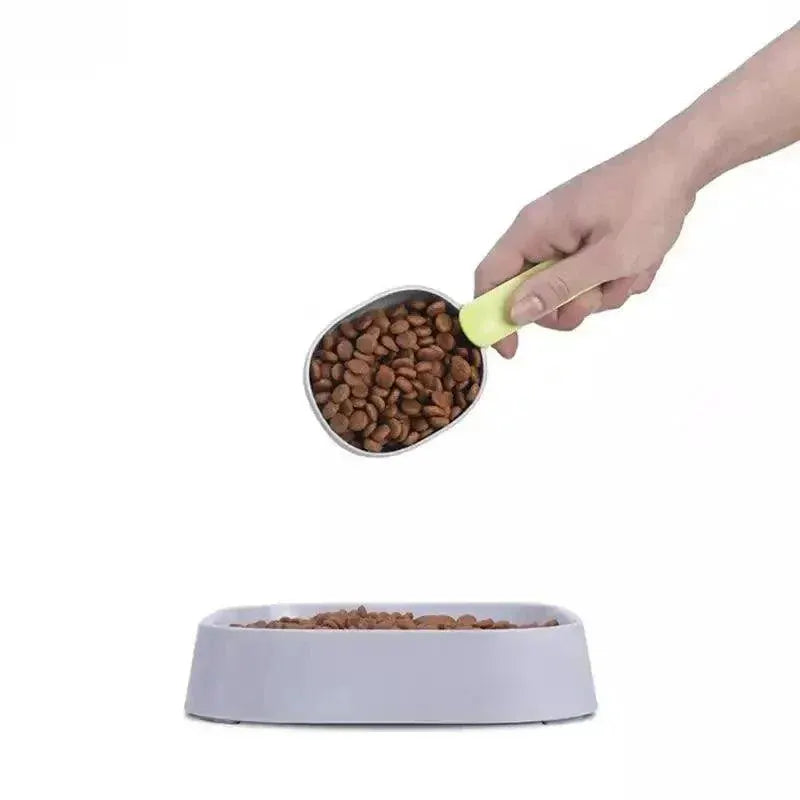 Pet Food Scoop With Sealing Clip For Dog And Cat Feeding