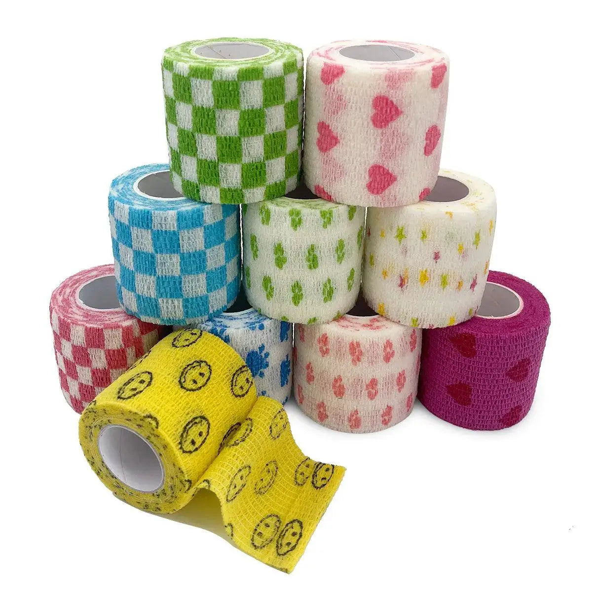 Colorful Elastic Sports Tape For Joint Support And Recovery