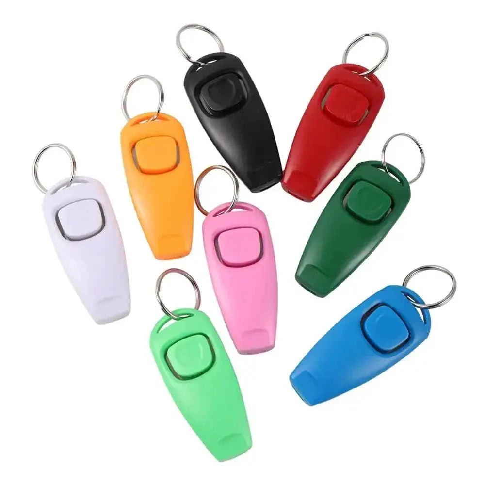 Dog Whistle Clicker Puppy Training Tool Colorful Pet Trainer