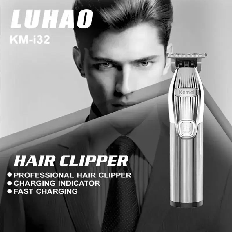 I32 K32 Professional Men Cordless Rechargeable Hair Trimmer