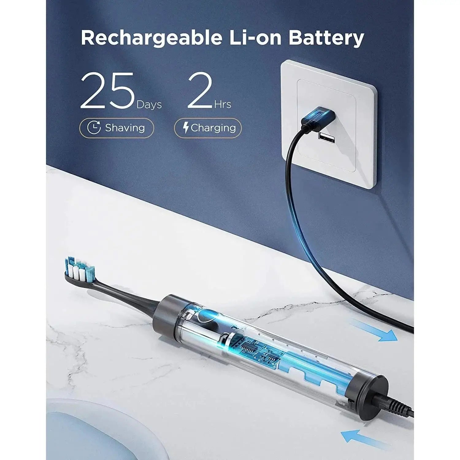 Fairywill P80 Sonic Electric Toothbrush With Smart Timer