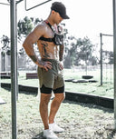 Summer Running Shorts Men 2 in 1 Quick Dry Gym Shorts