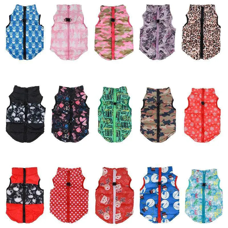 Winter Dog Jacket Waterproof Warm Outfit For Small Dogs
