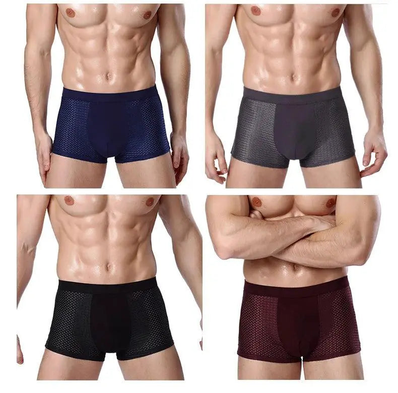Bamboo Comfort Mens Boxer Briefs Ultimate Support Pack