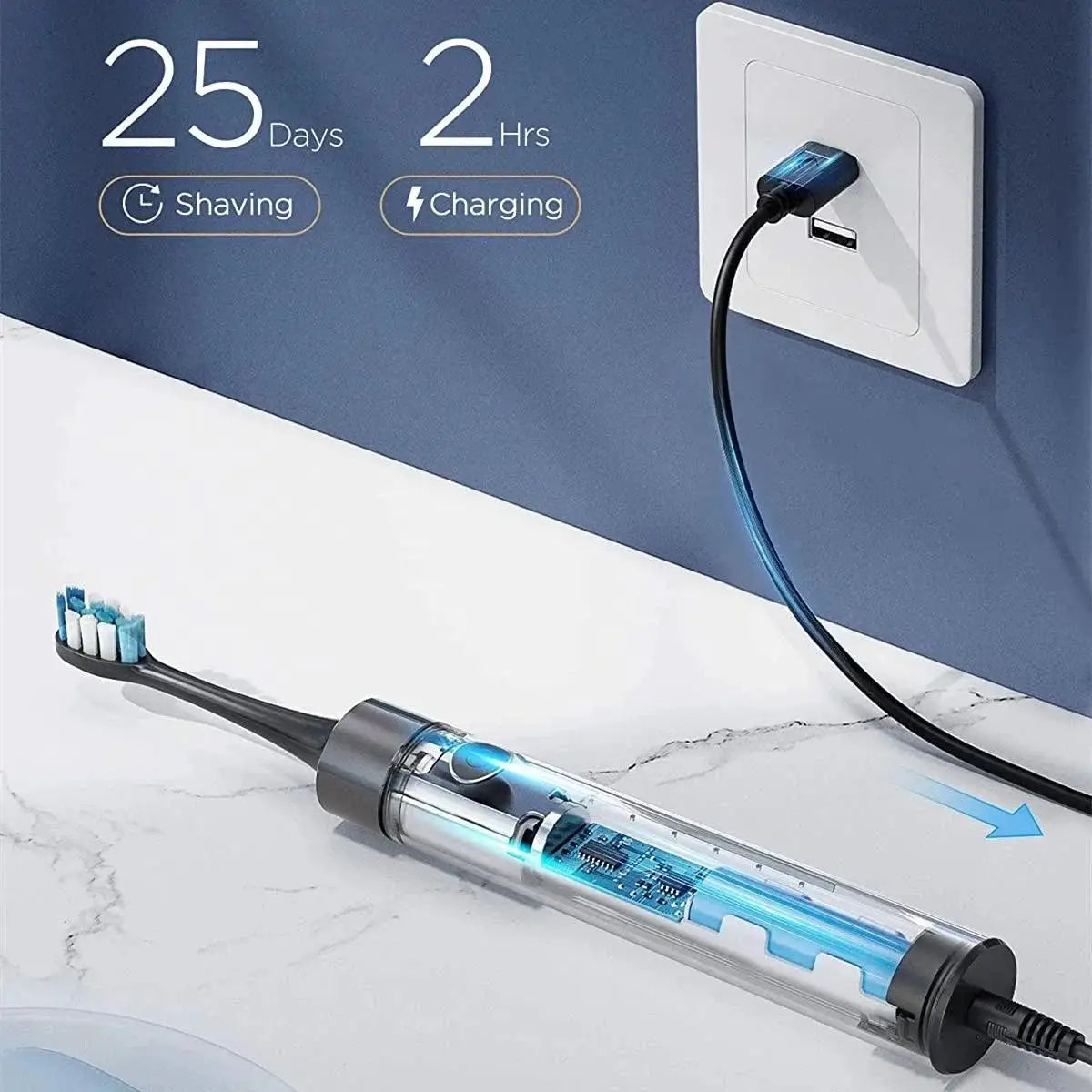 Fairywill P80 Sonic Electric Toothbrush With Pressure Sensor