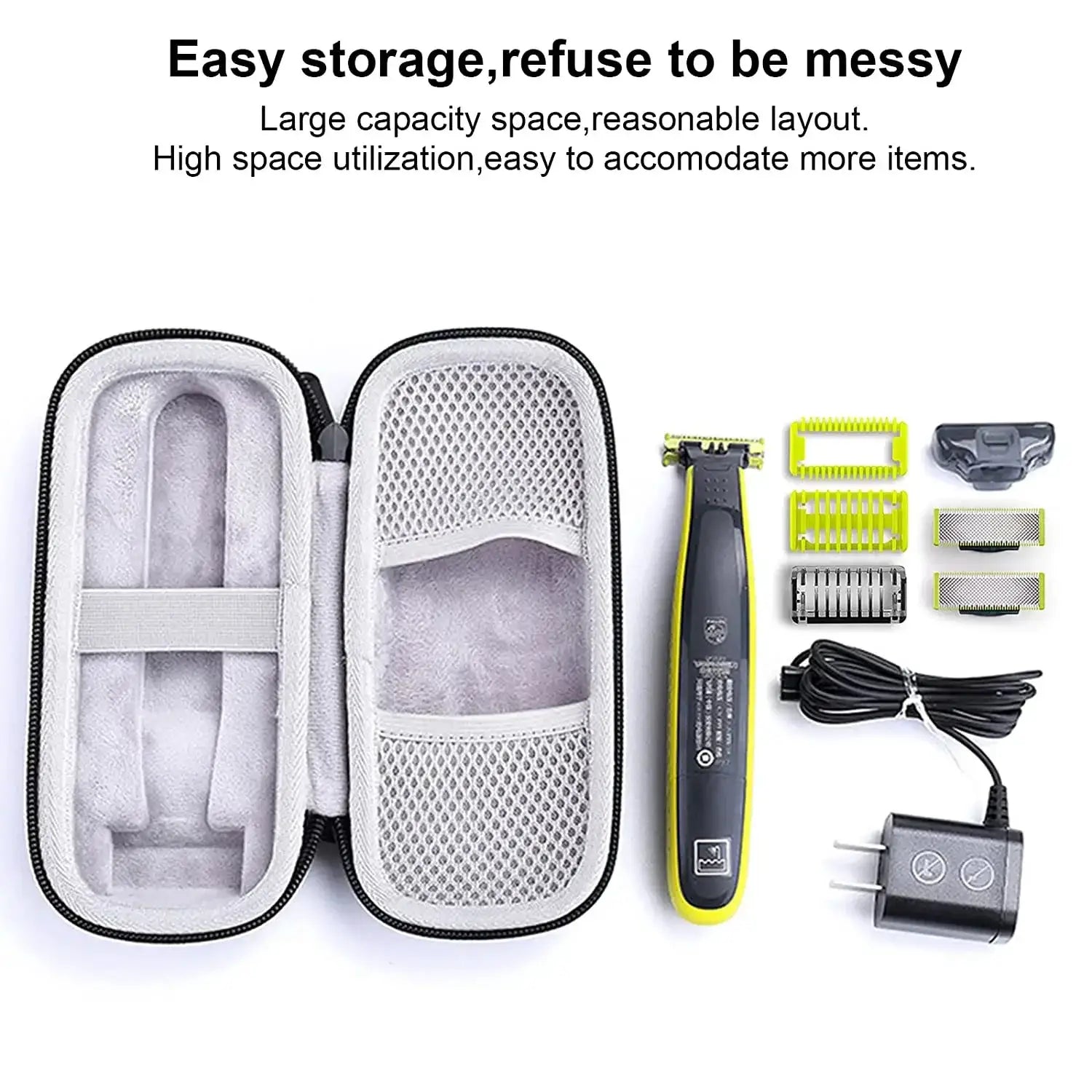EVA Hard Case for Philips OneBlade Hybrid Accessories Bag