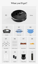 ABIR X8 Robot Vacuum Cleaner with Laser Mapping System