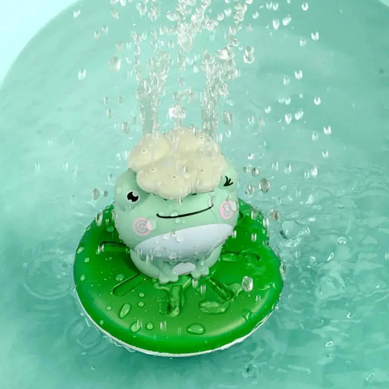 Electric Frog Sprinkler Toy for Kids Water Play Fun