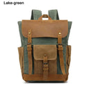Vintage Waterproof Waxed Canvas Backpack