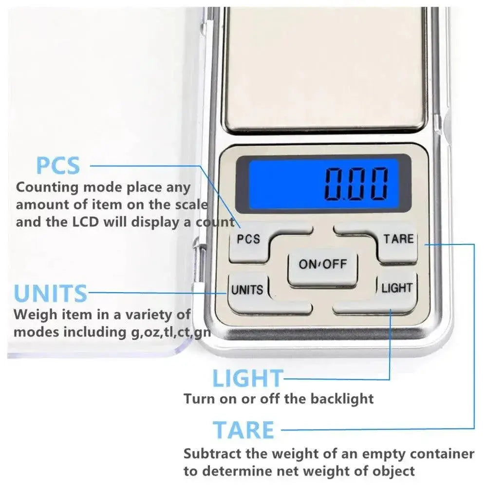 Mini Digital Pocket Scale High Accuracy Backlit Display