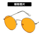 Retro Vintage Round Metal Sunglasses for Women UV400 Shades