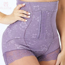 Luxe Lace Body Shaper With Zipper Double Control Shapewear