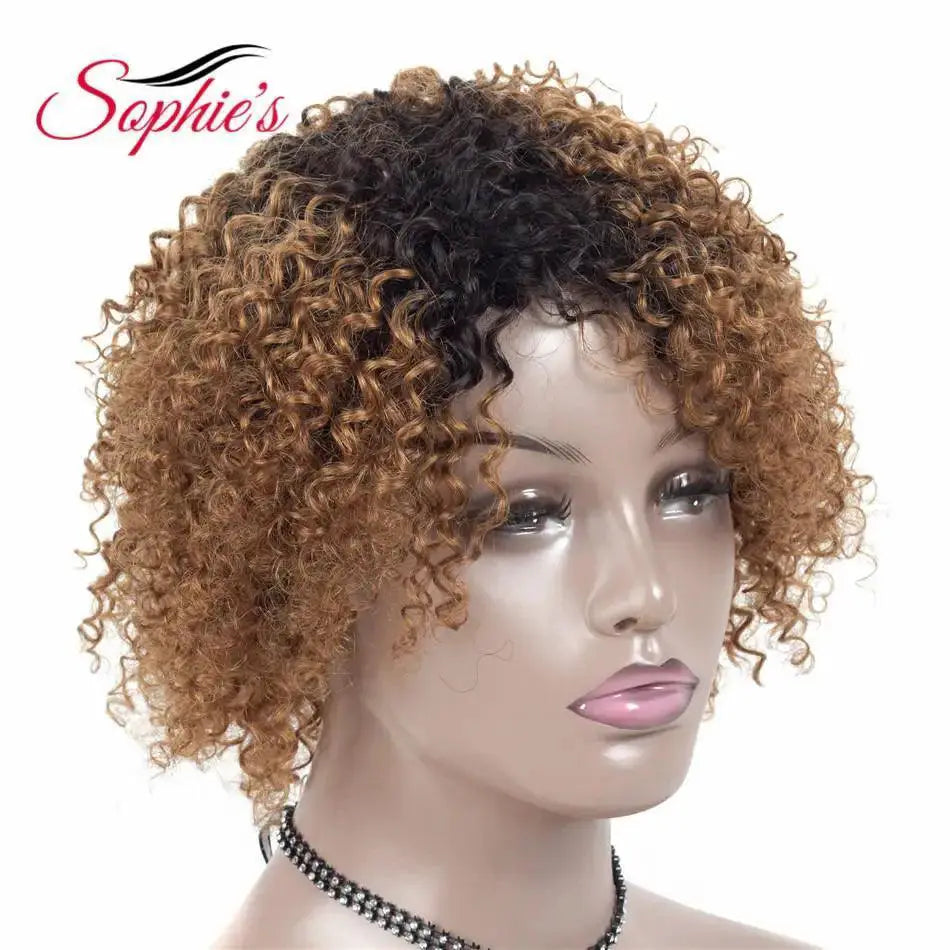 Sophies Brazilian Jerry Curl Wigs For Chic Style Line