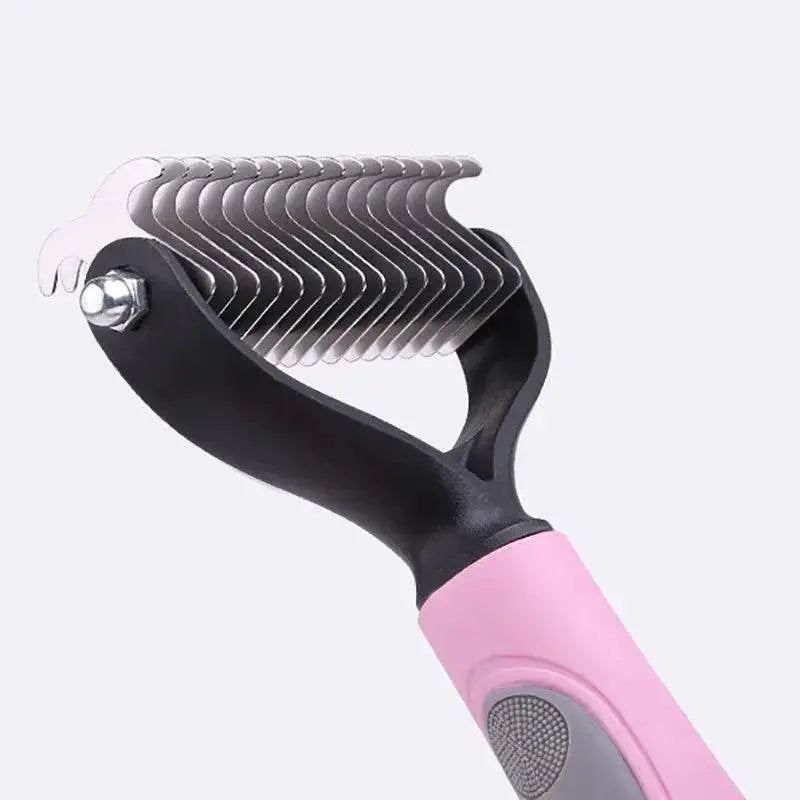 Double Sided Dog Grooming Comb for Tangles and Mats