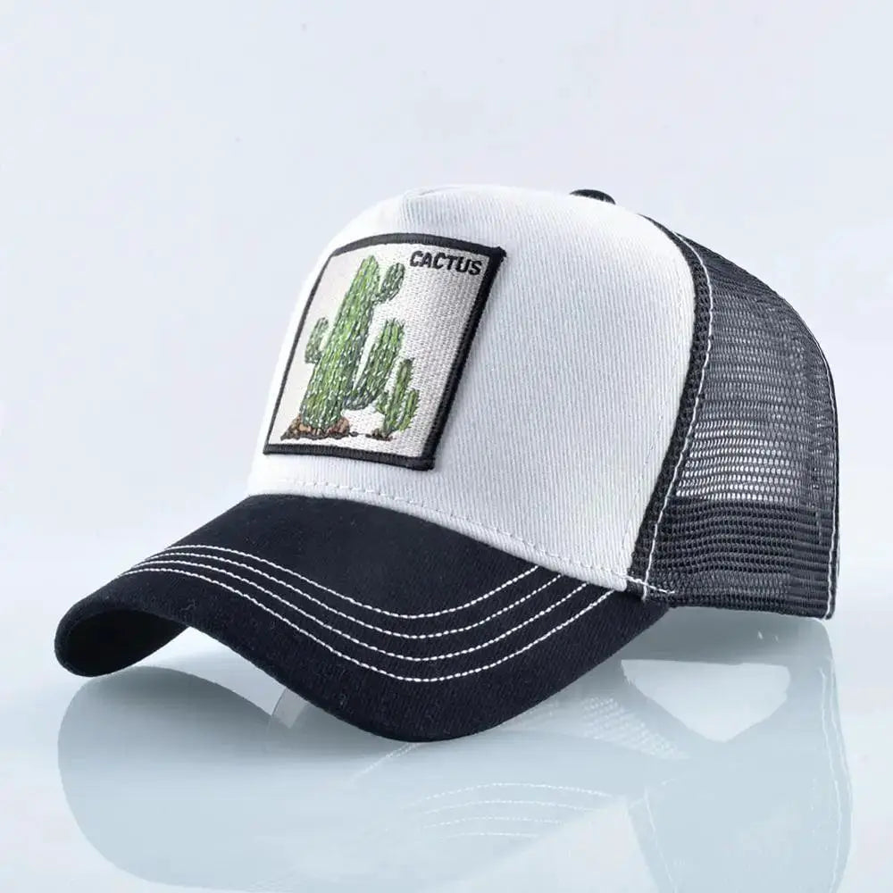 Breathable Baseball Cap for Outdoor Fans — White Wolf