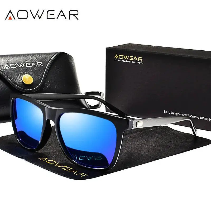 Mens Polarized Night Vision Driving Glasses AOWEAR