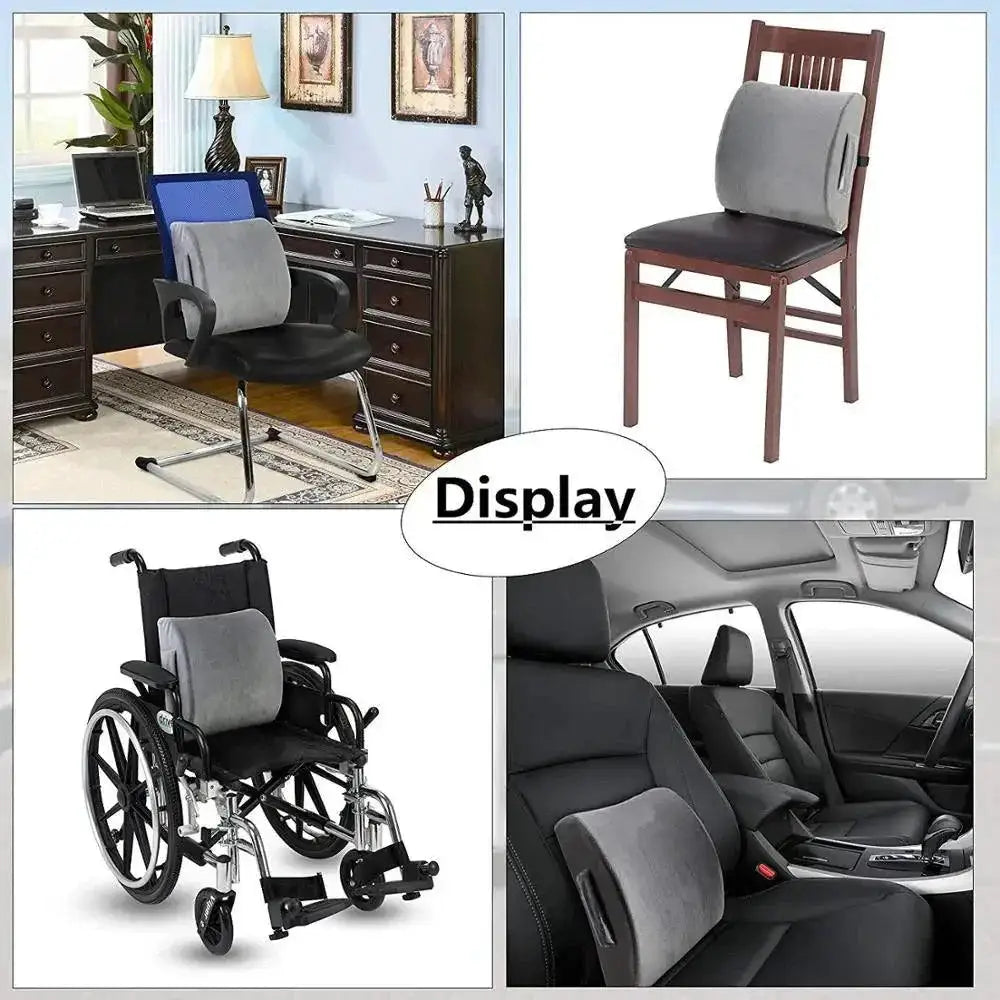 Ergonomic Lumbar Support Cushion for Back Pain Relief