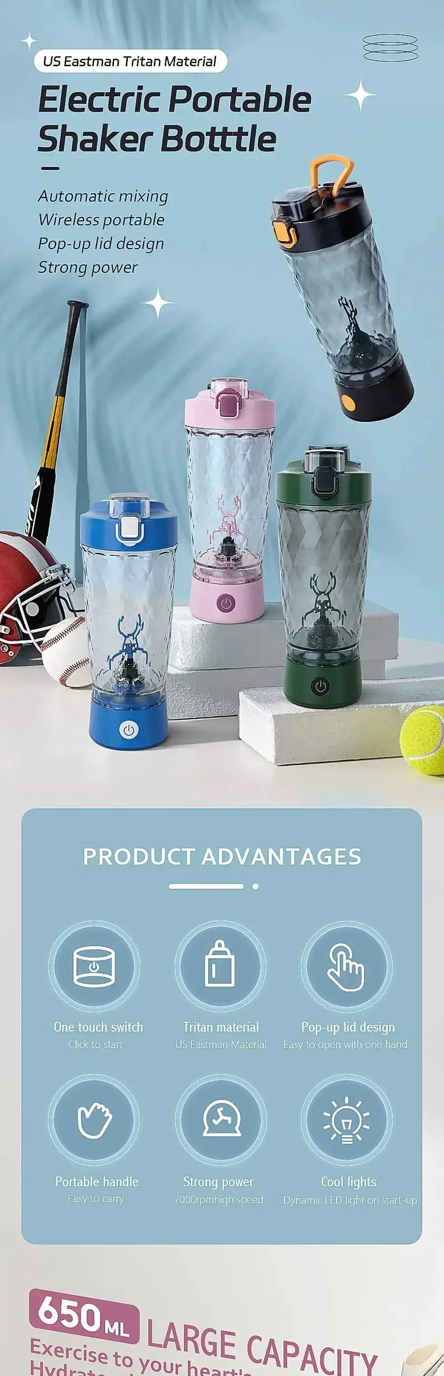 Lump-Free Protein Shaker for Athletes — product view 15